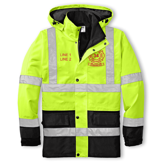 GKFD ANSI 107 Class 3 Waterproof Parka
