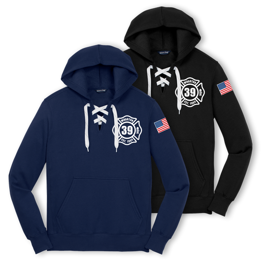 WFD 'LACE UP' Hooded Sweatshirt